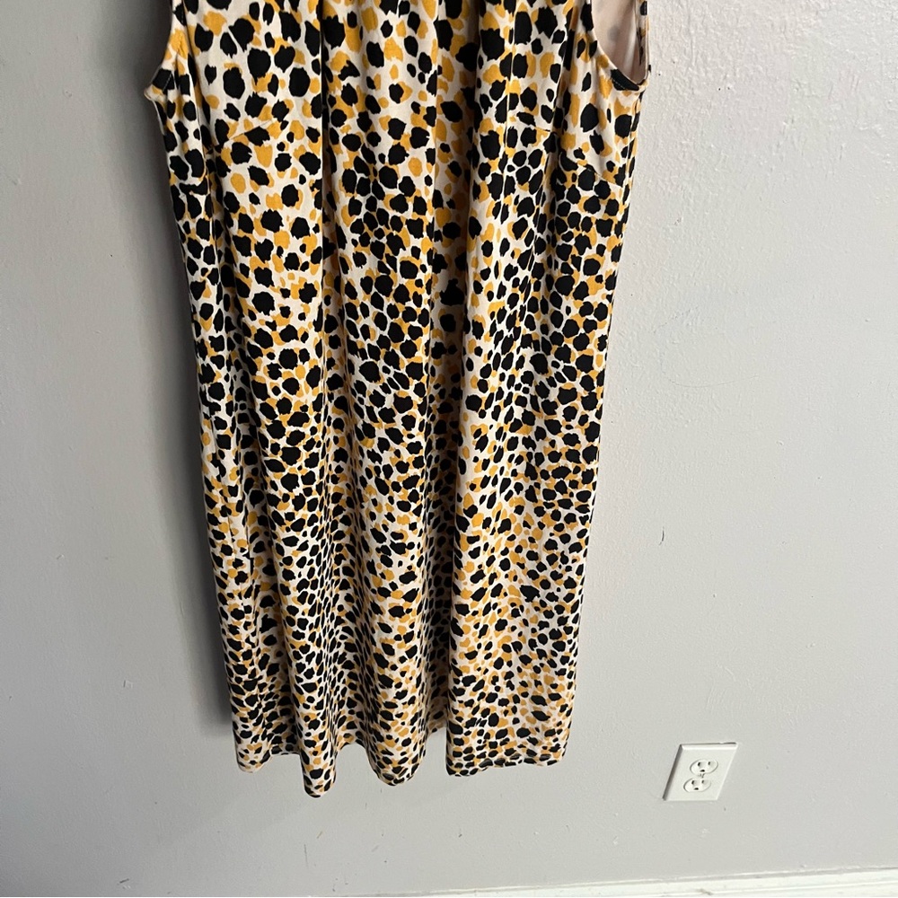Ann Taylor Factory NWT Mock Neck Cheetah Print Shift Dress XS - Picture 11 of 14